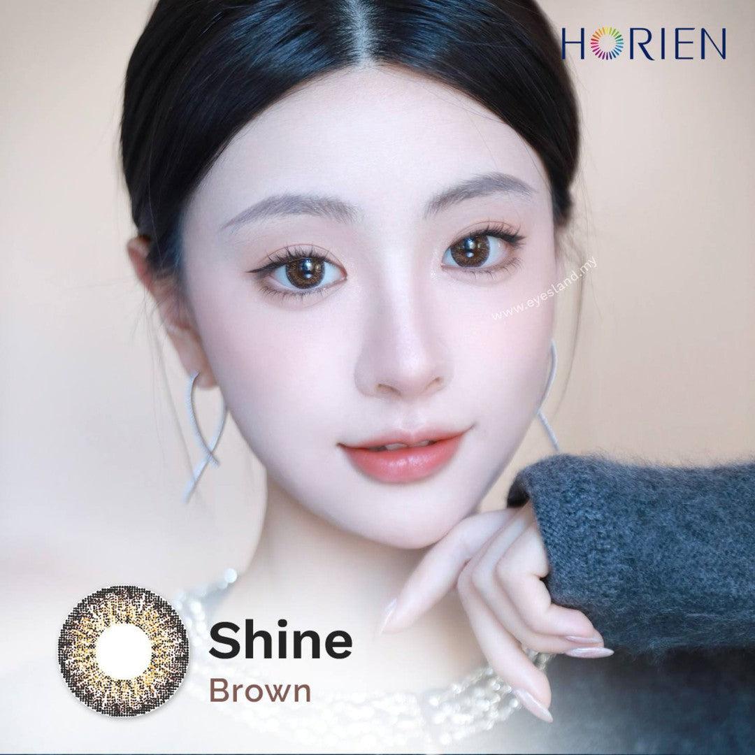 Shine Brown-Eye Secret 38% 3 Month Color Lens 2pcs (Eff dia:16mm)