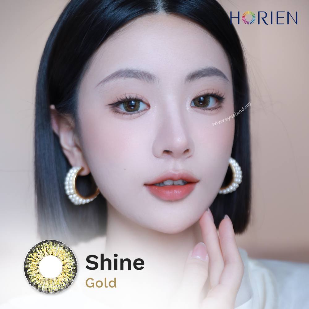 Shine Gold-Eye Secret 38% 3 Month Color Lens 2pcs (Eff dia:16mm)