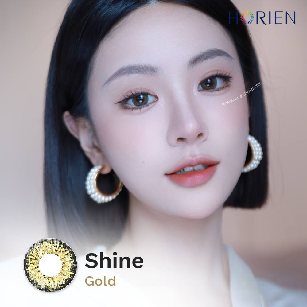 Shine Gold-Eye Secret 38% 3 Month Color Lens 2pcs (Eff dia:16mm)