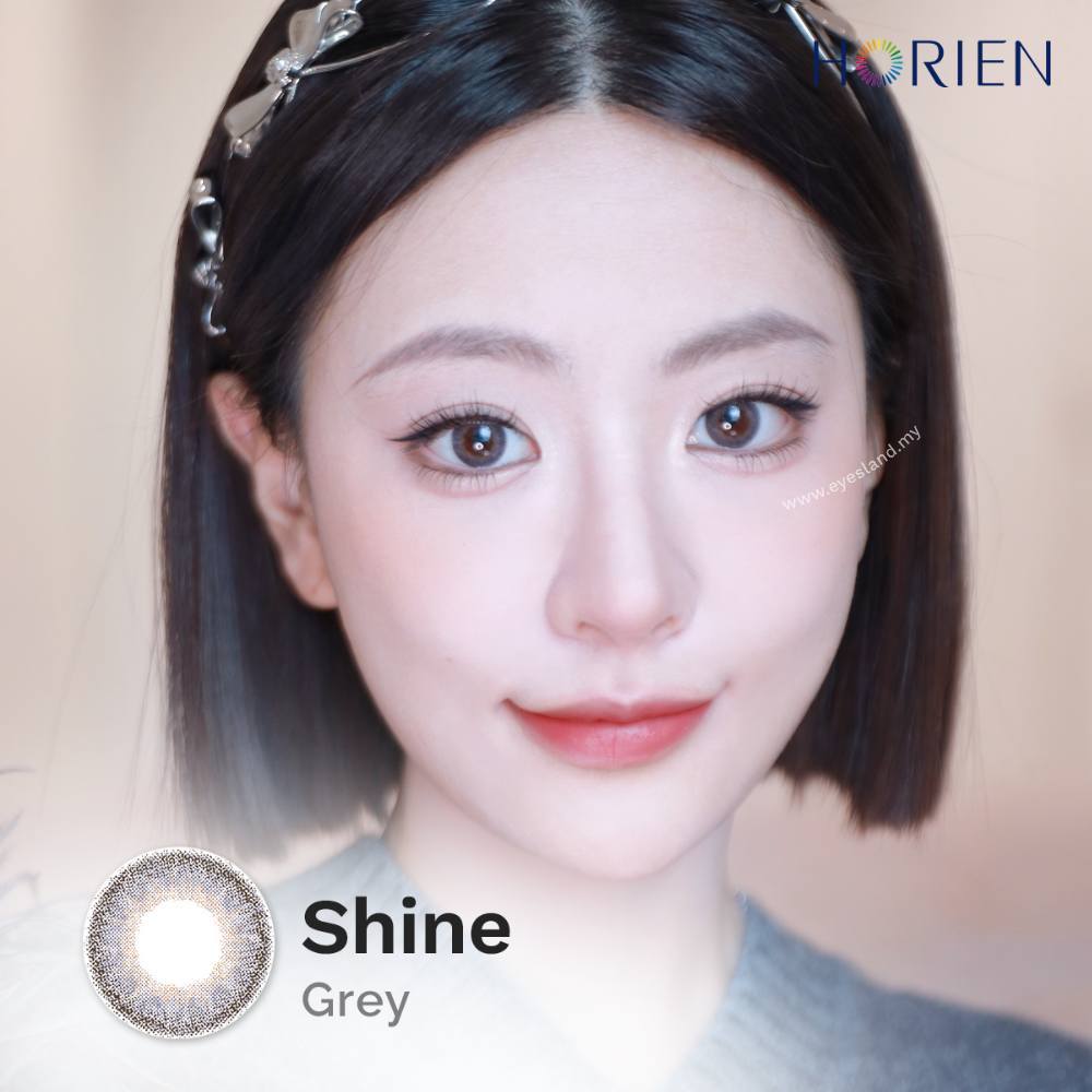 Shine Grey-Eye Secret 38% 3 Month Color Lens 2pcs (Eff dia:14.2mm)