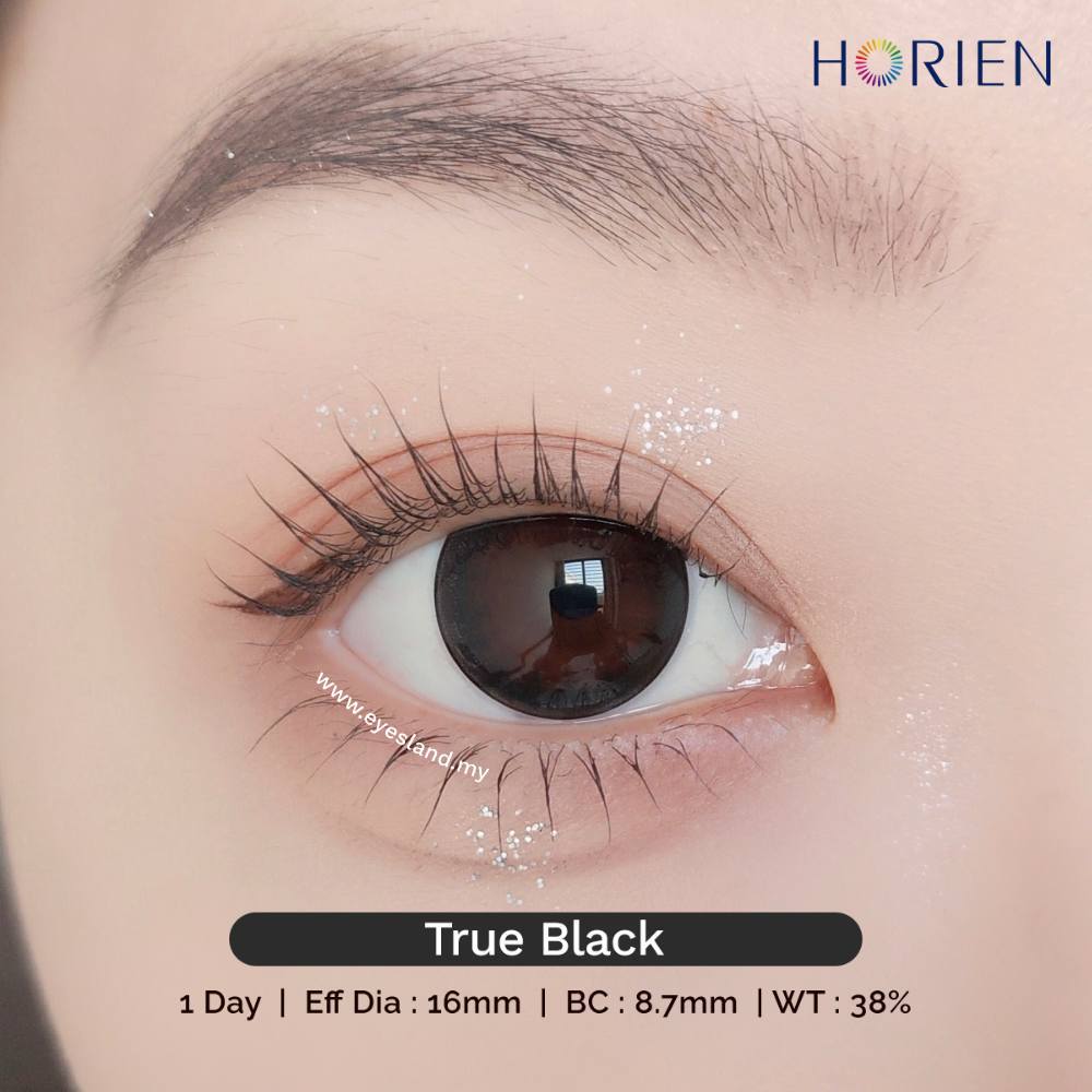 True Black-Eye Secret 38% 1 Day Color Lenses 10pcs (Eff dia:16mm)